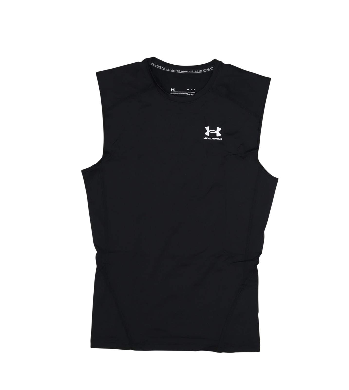 Under Armour Compression Shirt Mens Large Black HeatGear Armour Comp SL Training