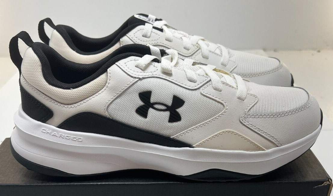 UNDER ARMOUR Charged Edge Mens Training Shoes 3026727-100 White NWD Free Ship