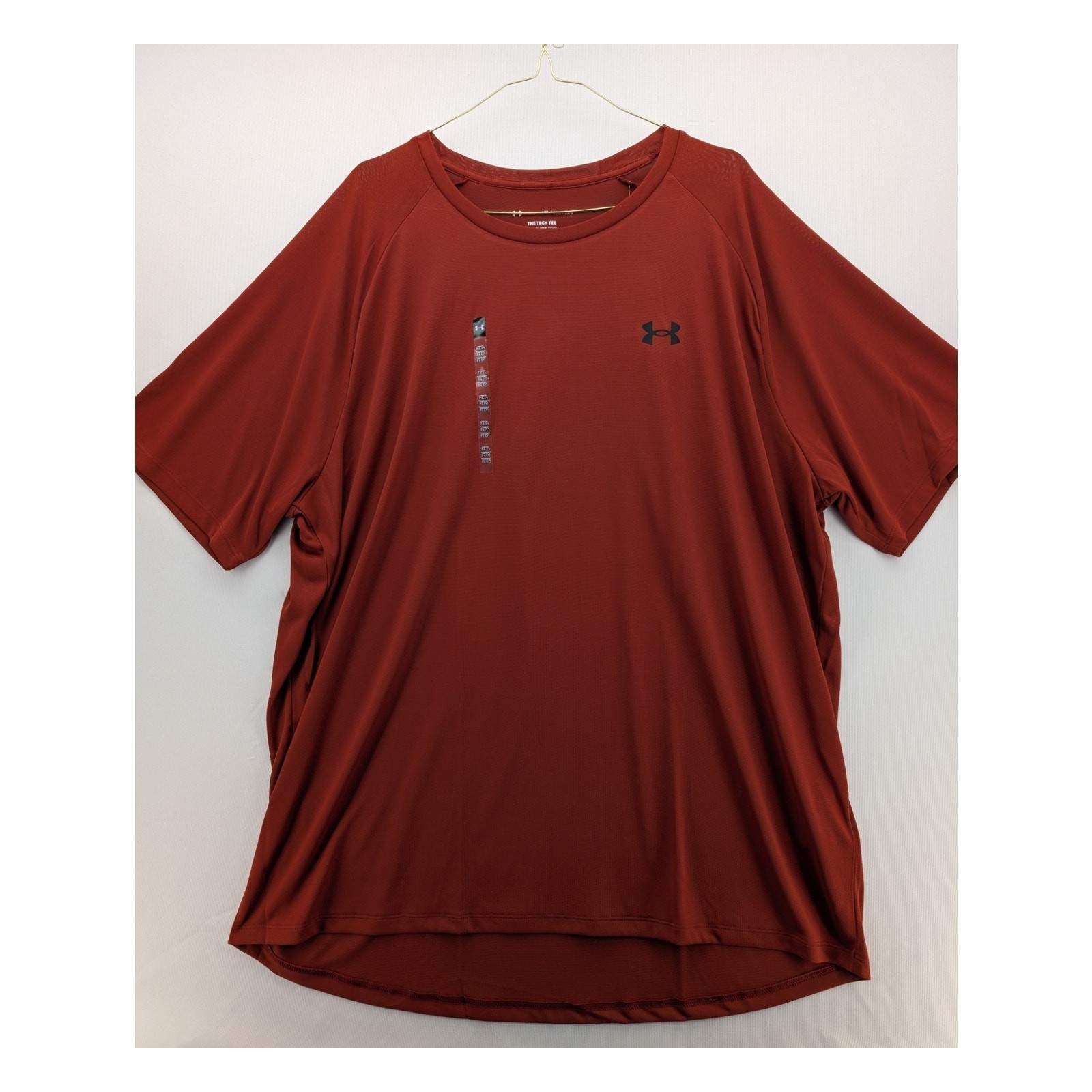 NWT Under Armour Men’s UA Tech 2.0 Short Sleeve T-Shirt in Earthen Orange sz 2XL