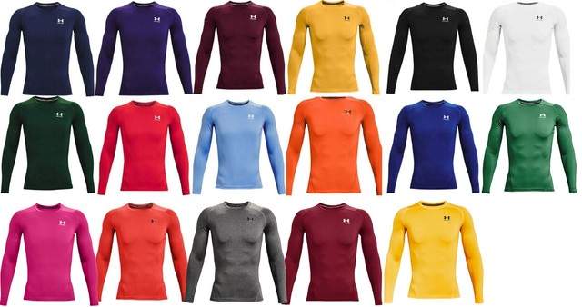 Under Armour Men’s HeatGear Long Sleeve Compression Shirt-1361524-FREE SHIPPING