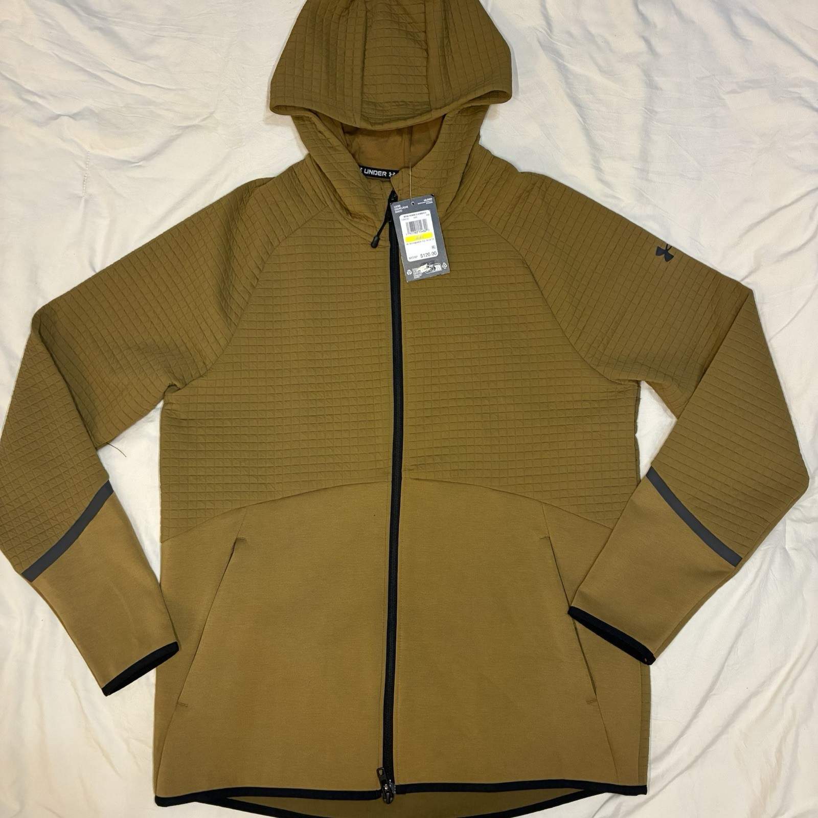 Under Armour UA Unstoppable Fleece Grid Full-Zip Men’s M Jacket 1386543 NWT