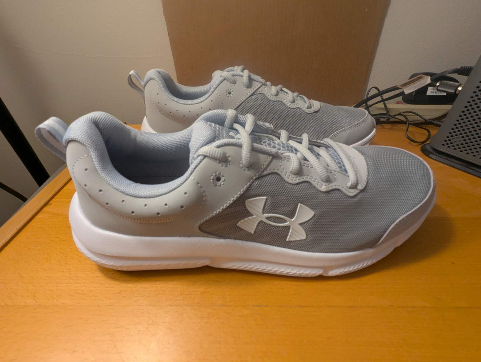 Under Armour 3026175 Men’s Training UA Charged Assert 10 Running  Shoes  Gray