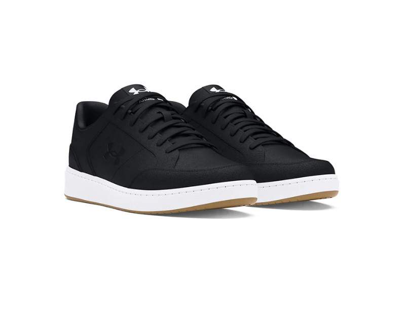 NIB MEN’S UNDER ARMOUR 3028632 001 UA OFFICAIL SUEDE BLACK/WHITE SHOES SNEAKERS