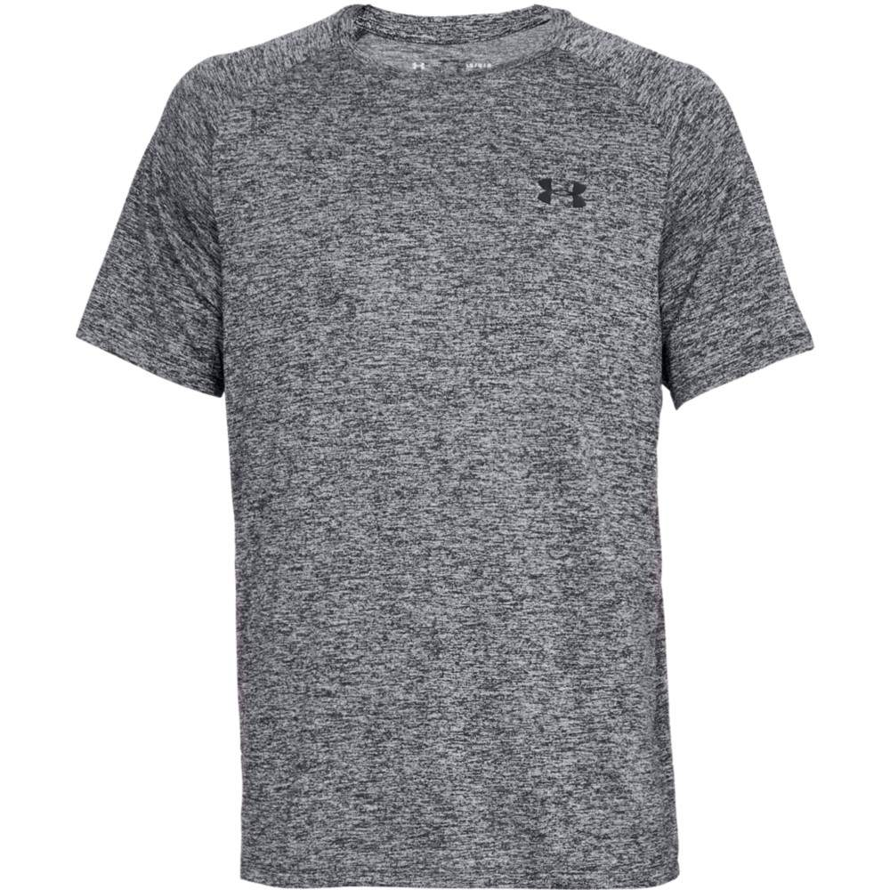Under Armour 1326413 Men’s UA Tech 2.0 Training T-Shirt, Black/Graphite, Large