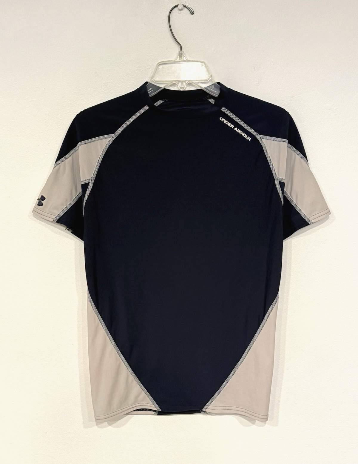 Under Armour Men’s Compression Shirt Size Large Navy Blue Short Sleeve Top