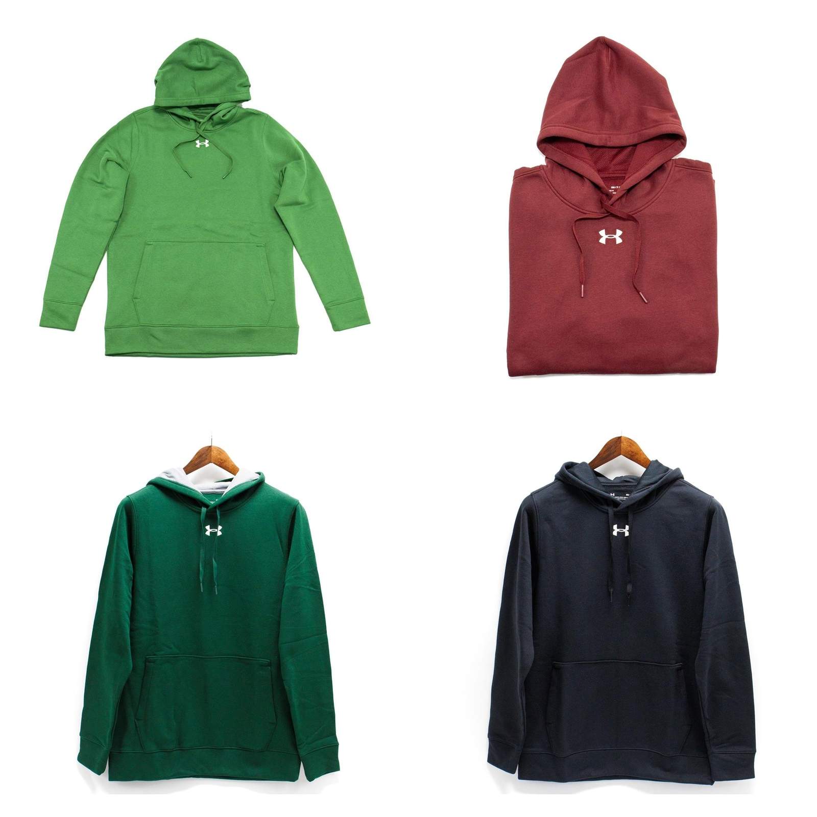 New Under Armour Hustle Fleece Men’s Pullover Regular Fit Hoodie