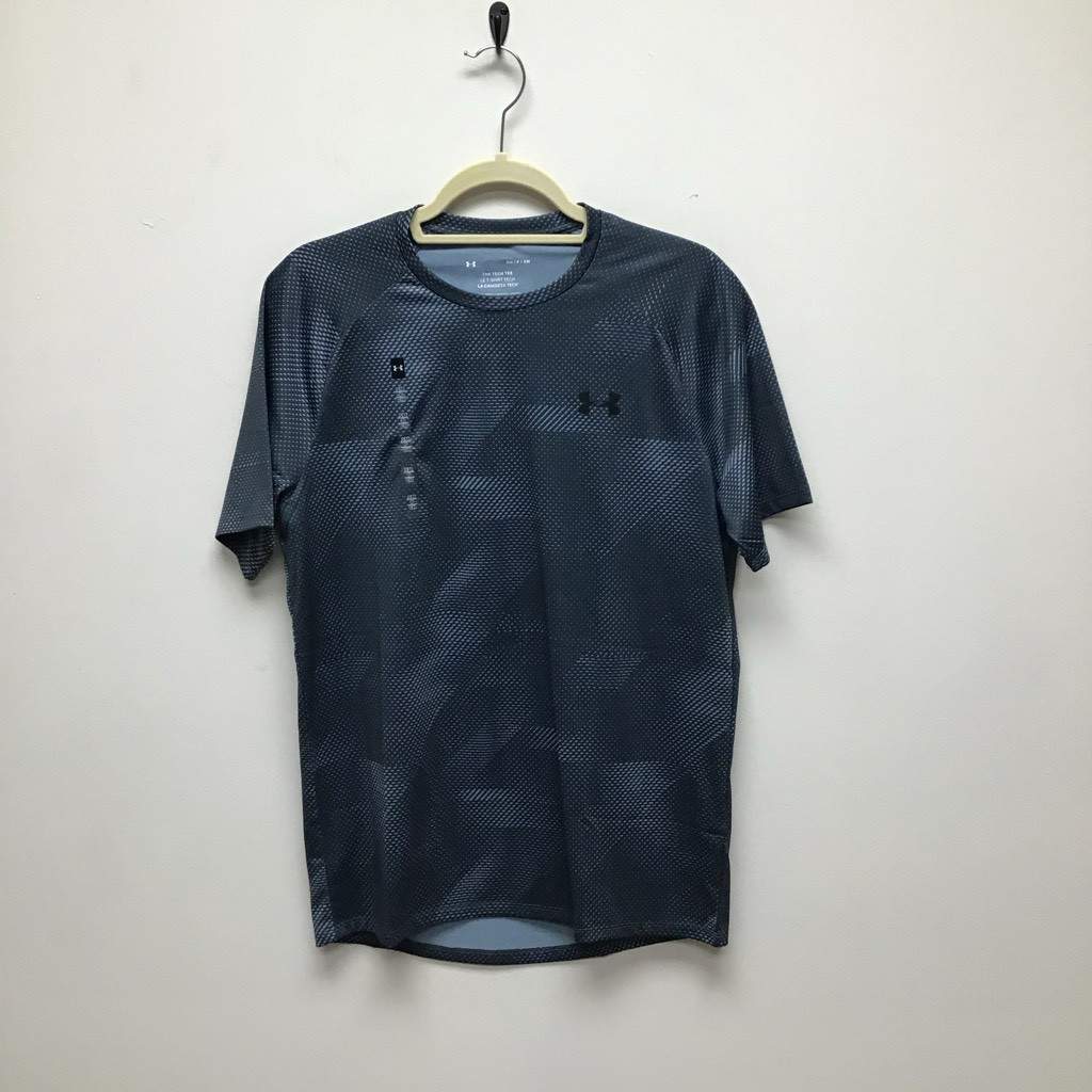 Under Armour Mens The Tech 2.0 T Shirt Black Abstract Crew Neck S New
