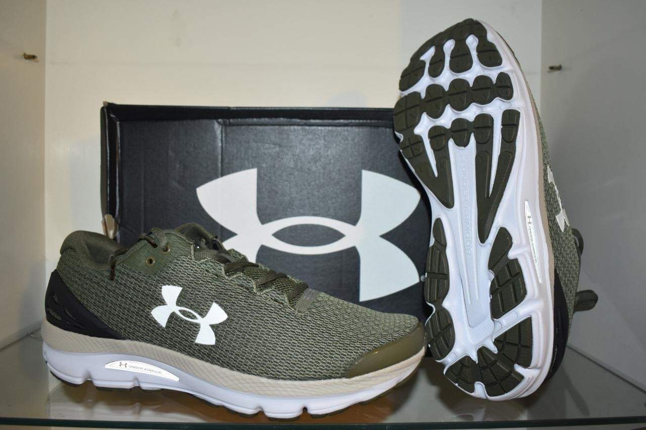 Under Armour Men’s UA Charged Gemini Running Shoes 3026501 390 Green NIB