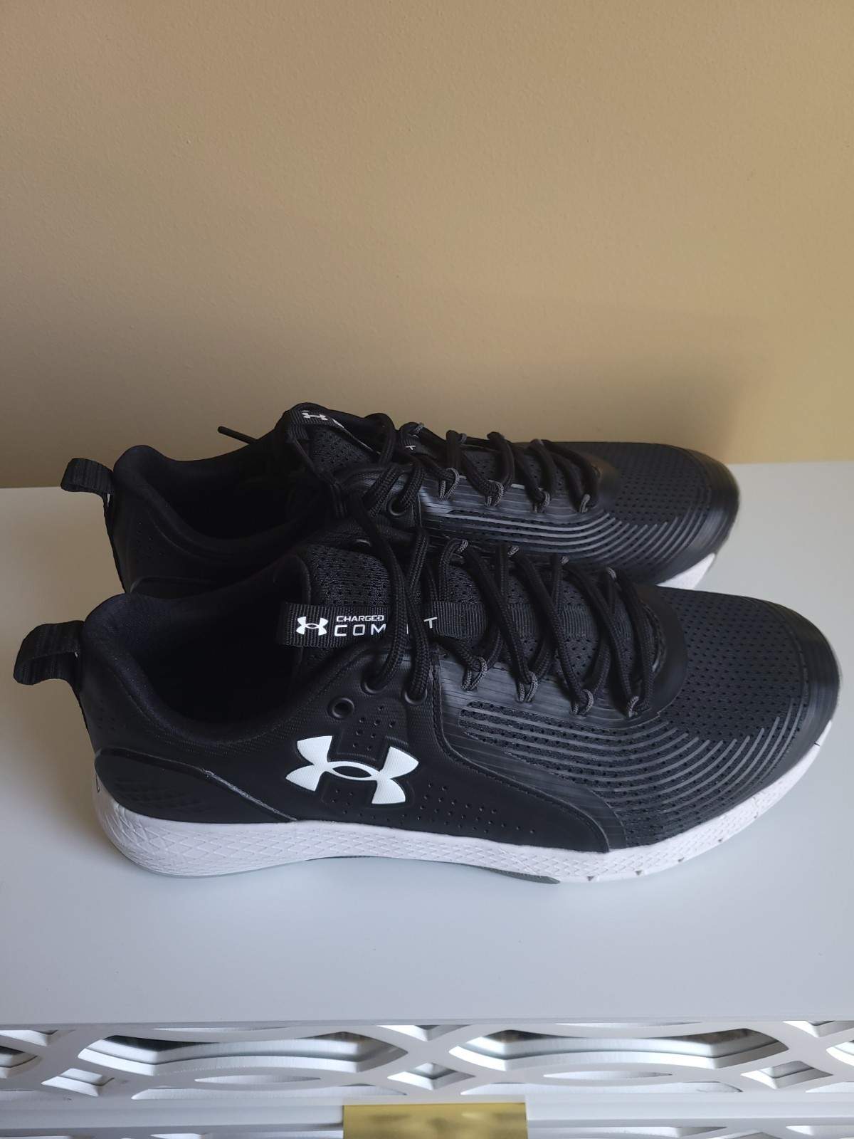 Under Armour Charged Commit Training Shoes Black Size 11 New