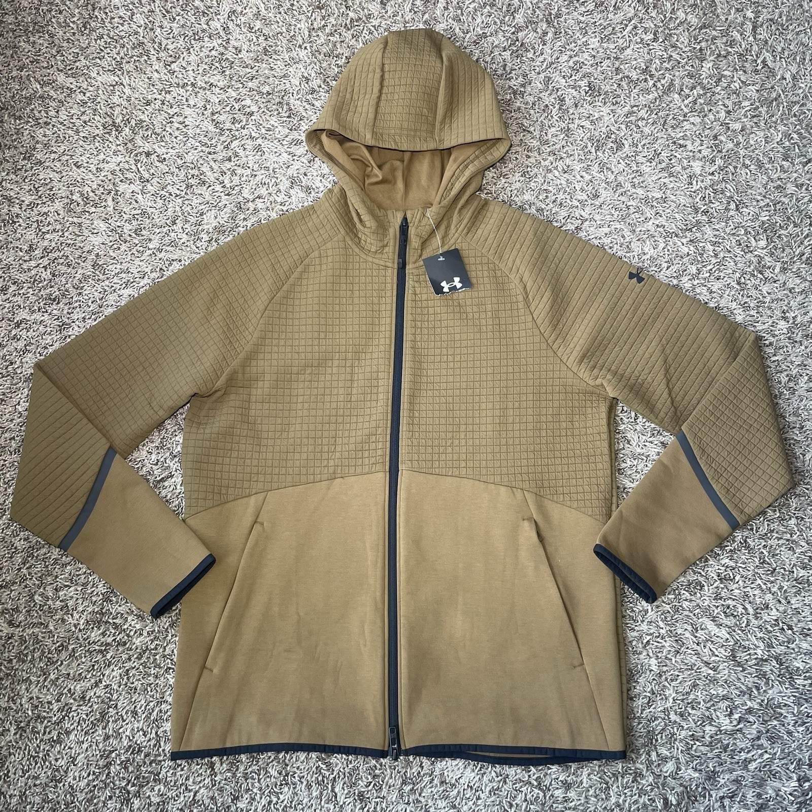 Under Armour UA Unstoppable Fleece Grid Full-Zip Men’s Medium Jacket 1386543 NEW