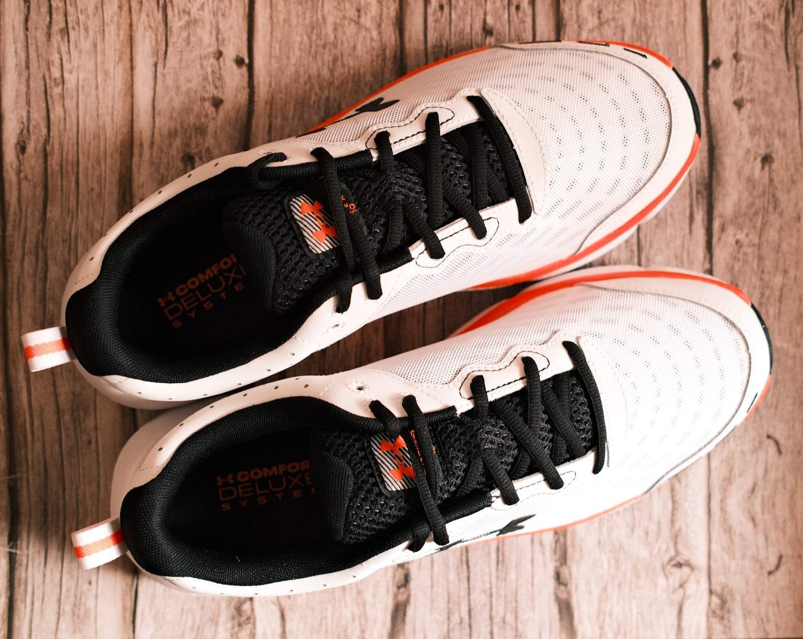 UNDER ARMOUR Men’s UA Charged Assert 10 Running Shoes, White / Black Size 10