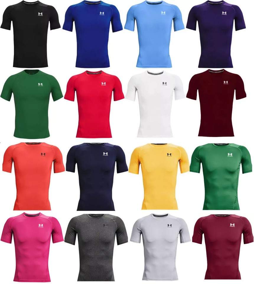 Under Armour Men’s HeatGear Short Sleeve Compression Shirt-1361518-FREE SHIPPING
