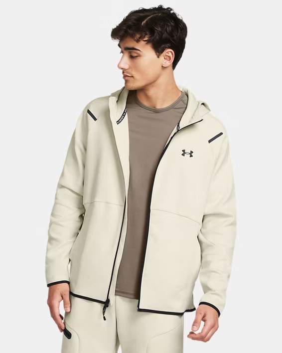 Under Armour Men’s UA Unstoppable Full Zip Fleece  Silt/Black – Size: Large