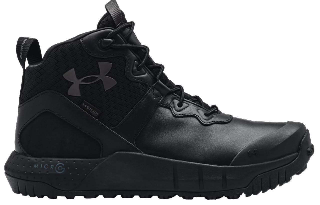 UNDER ARMOUR WOMENS BOOTS BLACK TACTICAL UA W MG VALSETZ MID LTHR WP 3024335-001