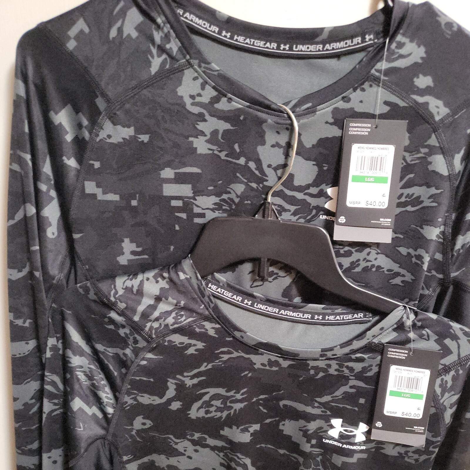 6-Under Armour UA Mens HeatGear 5-Armour Camo Compression Shirt LS-1-SS-ARMOUR