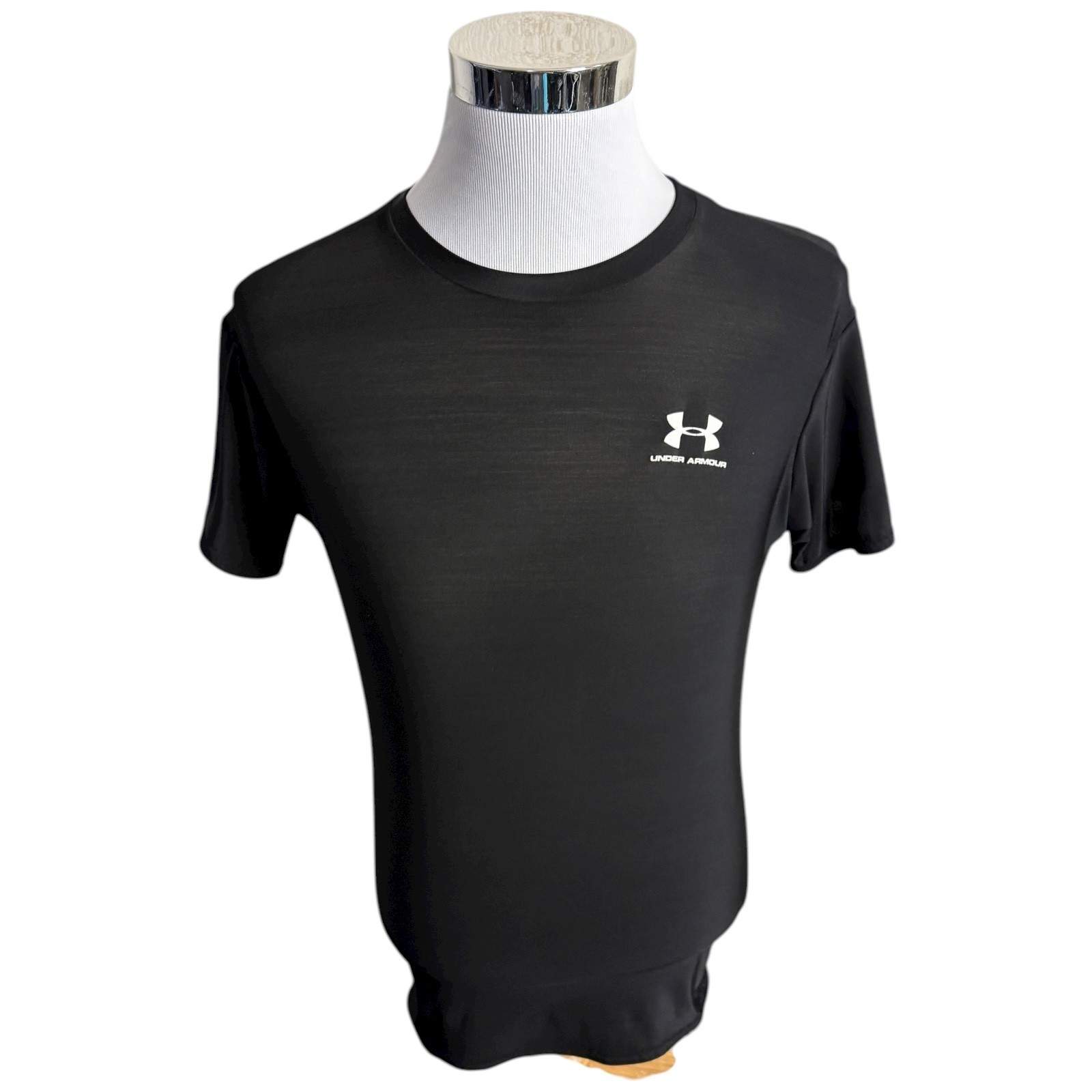 Under Armor Compression Shirt Men’s Large Black HeatGear Short Sleeve