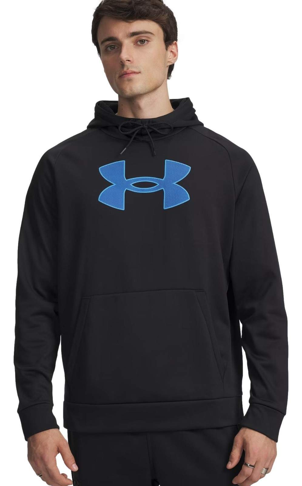 Under Armour Men’s Armour Fleece Big Logo Hoodie (Black) 1379854-005