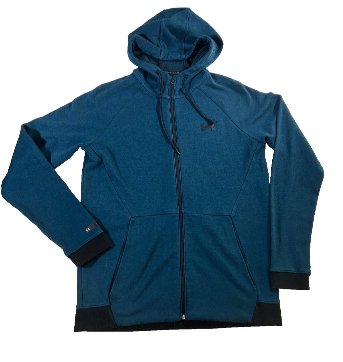Under Armor UA Unstoppable Double Knit Full Zip LG Teal Vibe size L
