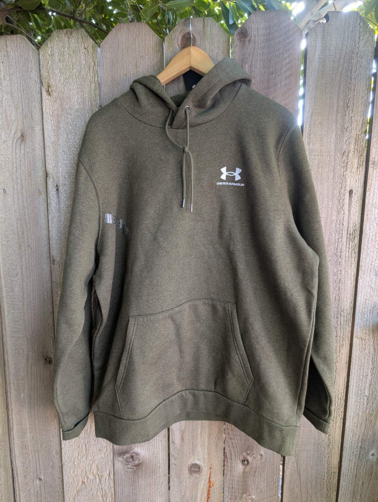 Under Armour Men’s UA Icon Fleece Hoodie Loose Fit Olive Green XL NWT