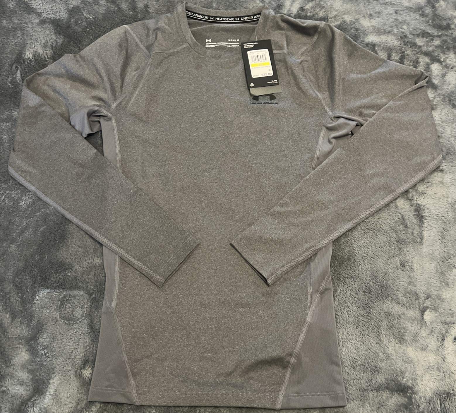 Small Under Armour 1361524 Men’s UA HeatGear Compression Shirt Long Sleeve