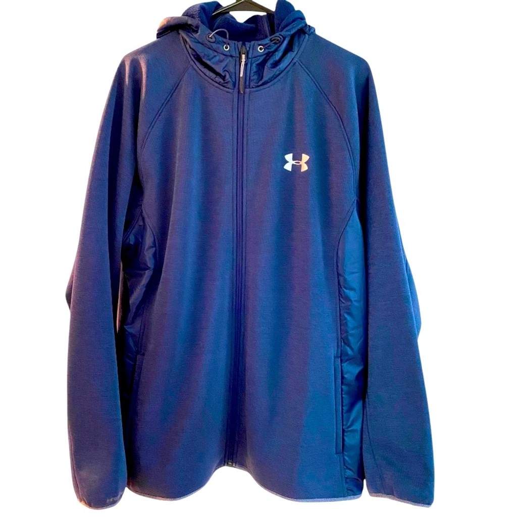 Under Armour Unstoppable jacket fleece lined hood front pockets full zip NEW XL