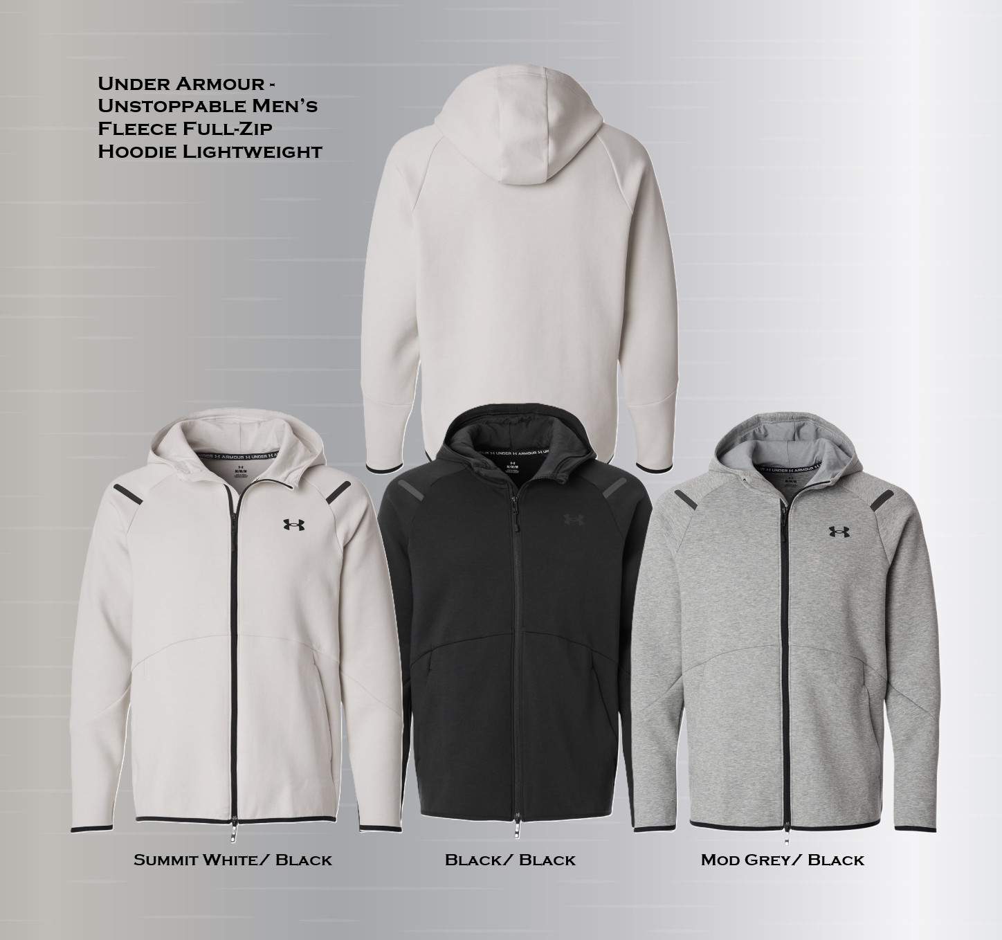 Under Armour 1379806 Men’s Unstoppable Fleece Full-Zip Jacket Athletic Hoodie