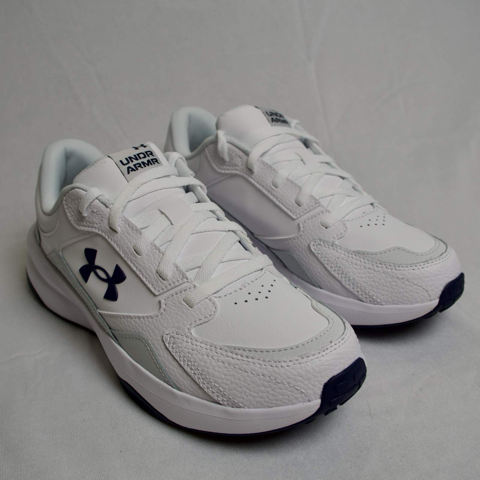 NEW Under Armour UA Edge LTHR White Training Shoes Sneakers Mens Size 10