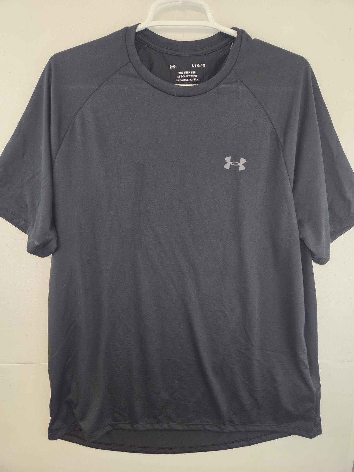 Under Armour 1326413 UA Men’s Large TECH 2.0 Short Sleeve Black Athletic T-Shirt