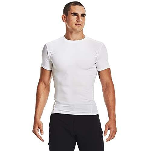 UNDER ARMOUR MEN’S HEATGEAR TACTICAL COMPRESSION SHORT SLEEVE T SHIRT WHITE