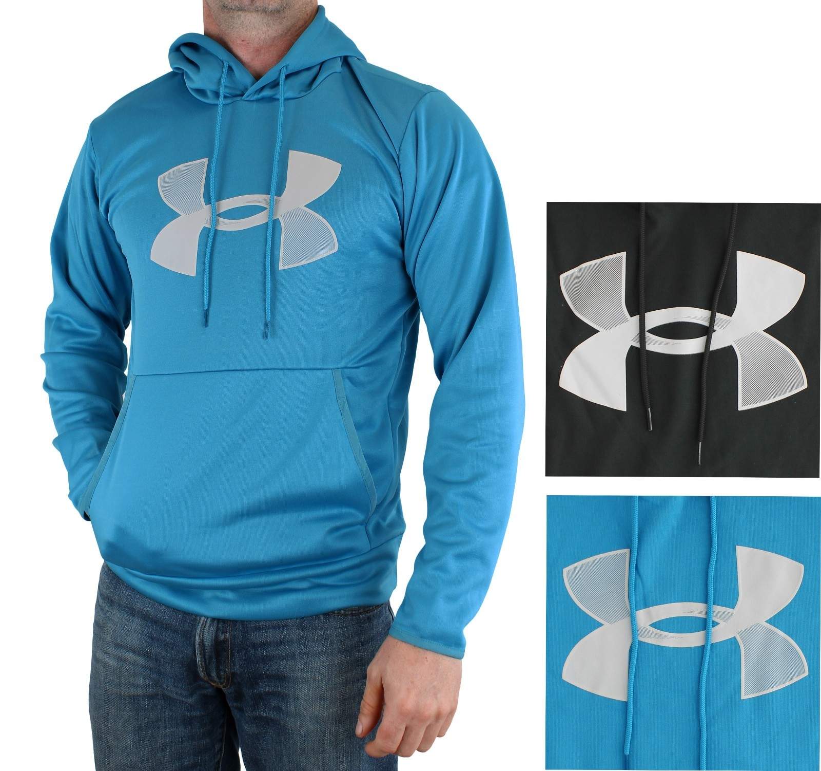 Under Armour Hoodie, Men’s Big Logo Fleece Pullover Hooded Sweatshirt 1357085