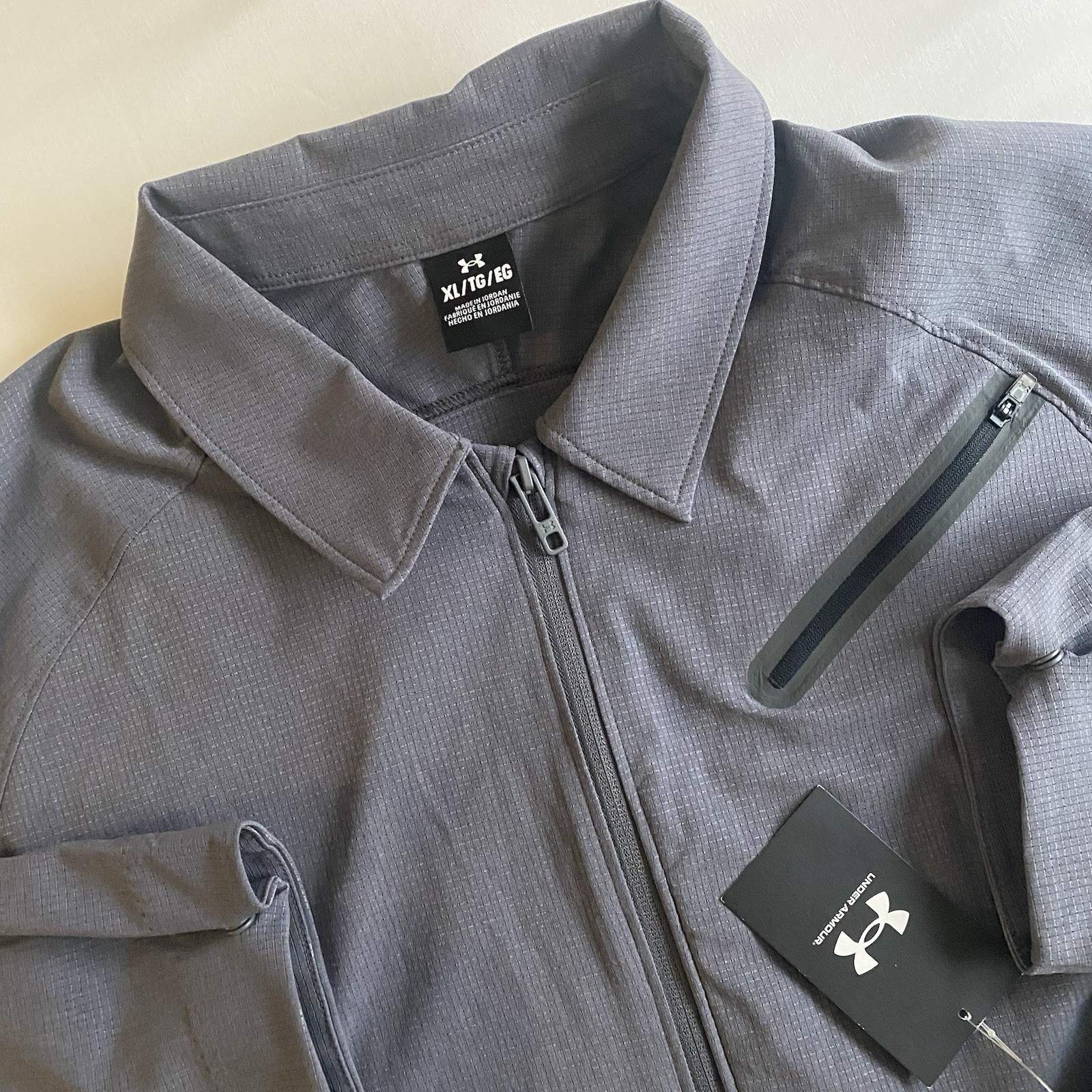 Under Armour Unstoppable Vented Jacket Men XL Lightweight Stretch Woven Full Zip