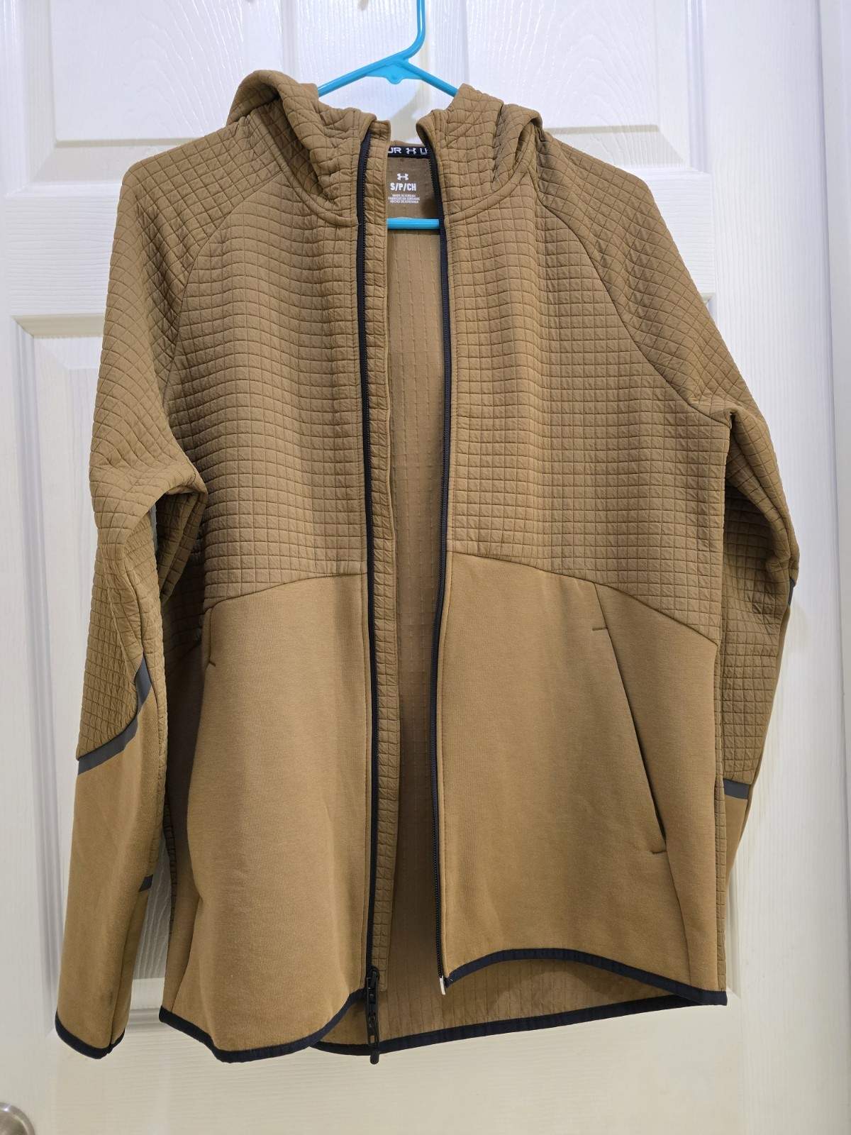 Under Armour Unstoppable Fleece Grid Full Zip Hoodie Jacket Mens Size Small NWT