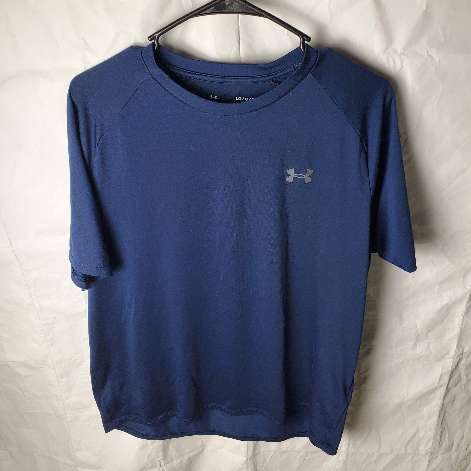 Under Armour Shirt Men’s L Blue UA Tech 2.0 Athletic T-Shirt Tee Crew