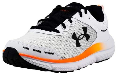 Under Armour Men’s Charged Assert 10 Running Shoe White Black Size 12.5