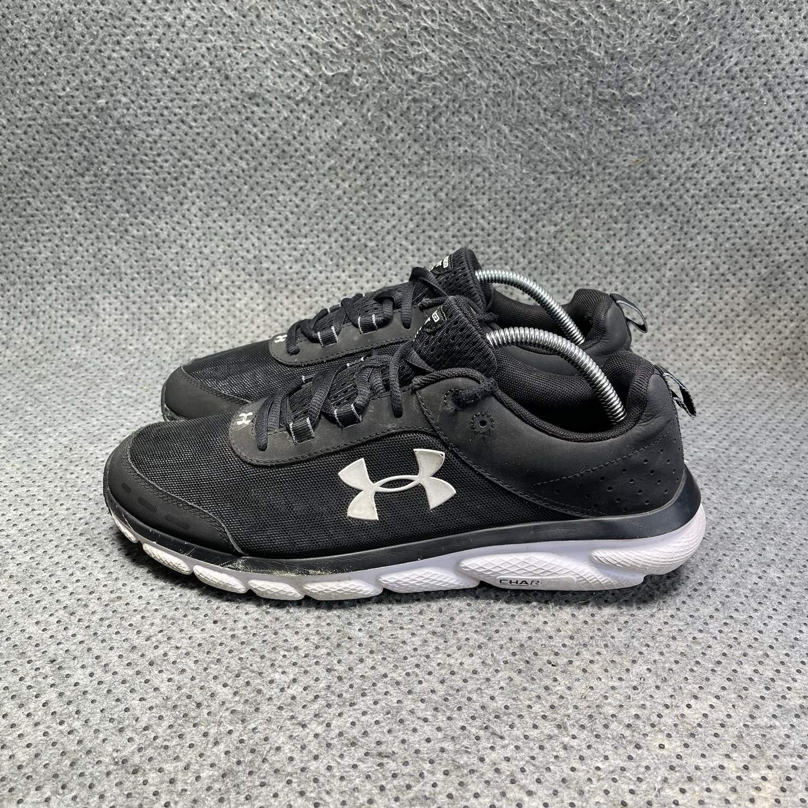 Under Armour Charged Assert 10 Black Running Shoes Size 10.5 Men’s
