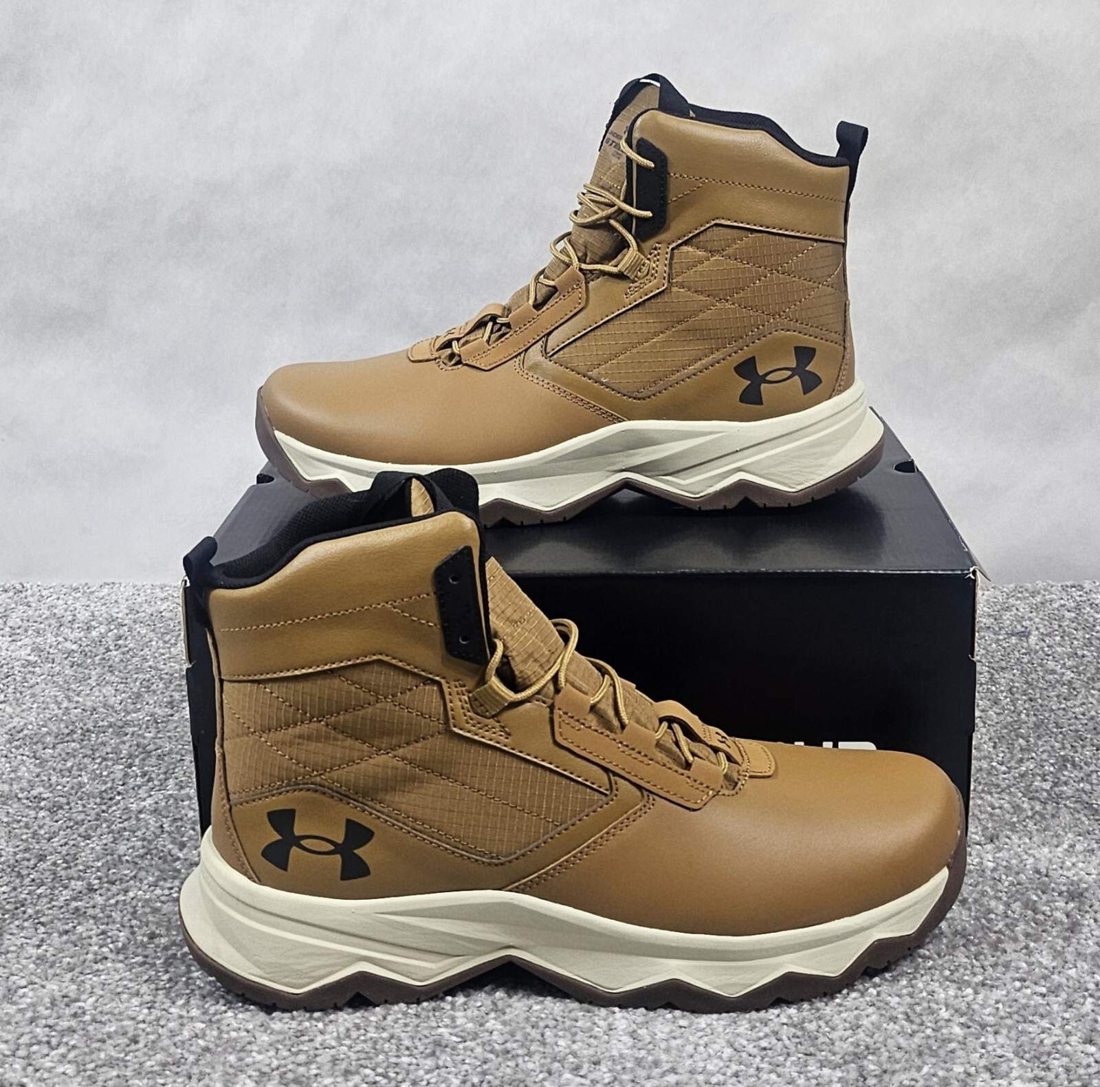 Under Armour Men’s 11.5 UA Stellar G2 6″ Tactical Hiking Boots 3025578-200 Brown