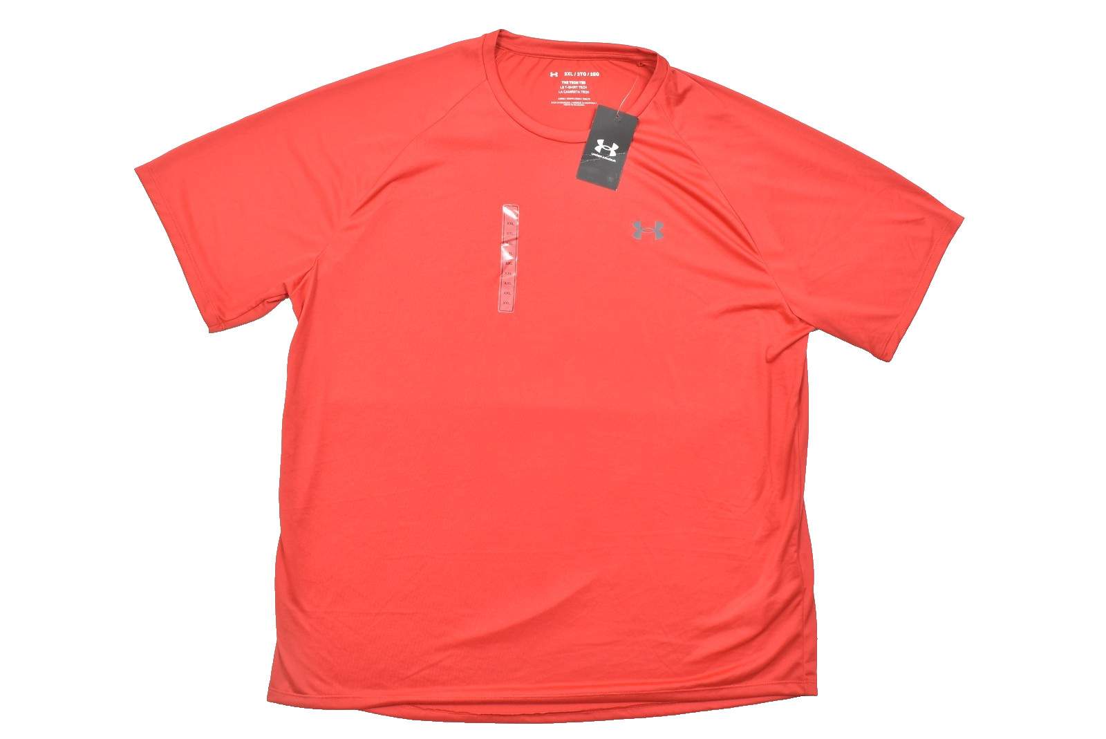 NEW Under Armour UA Tech 2.0 Short Sleeve T-Shirt Loose Fit Red Size XXL