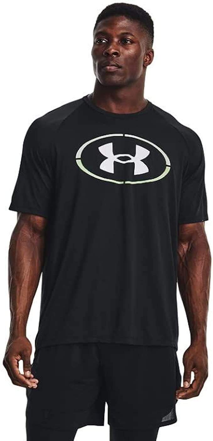 NWT Under Armour Men’s Tech 2.0 Lock Up Short Sleeve T-Shirt Black Size M UA106