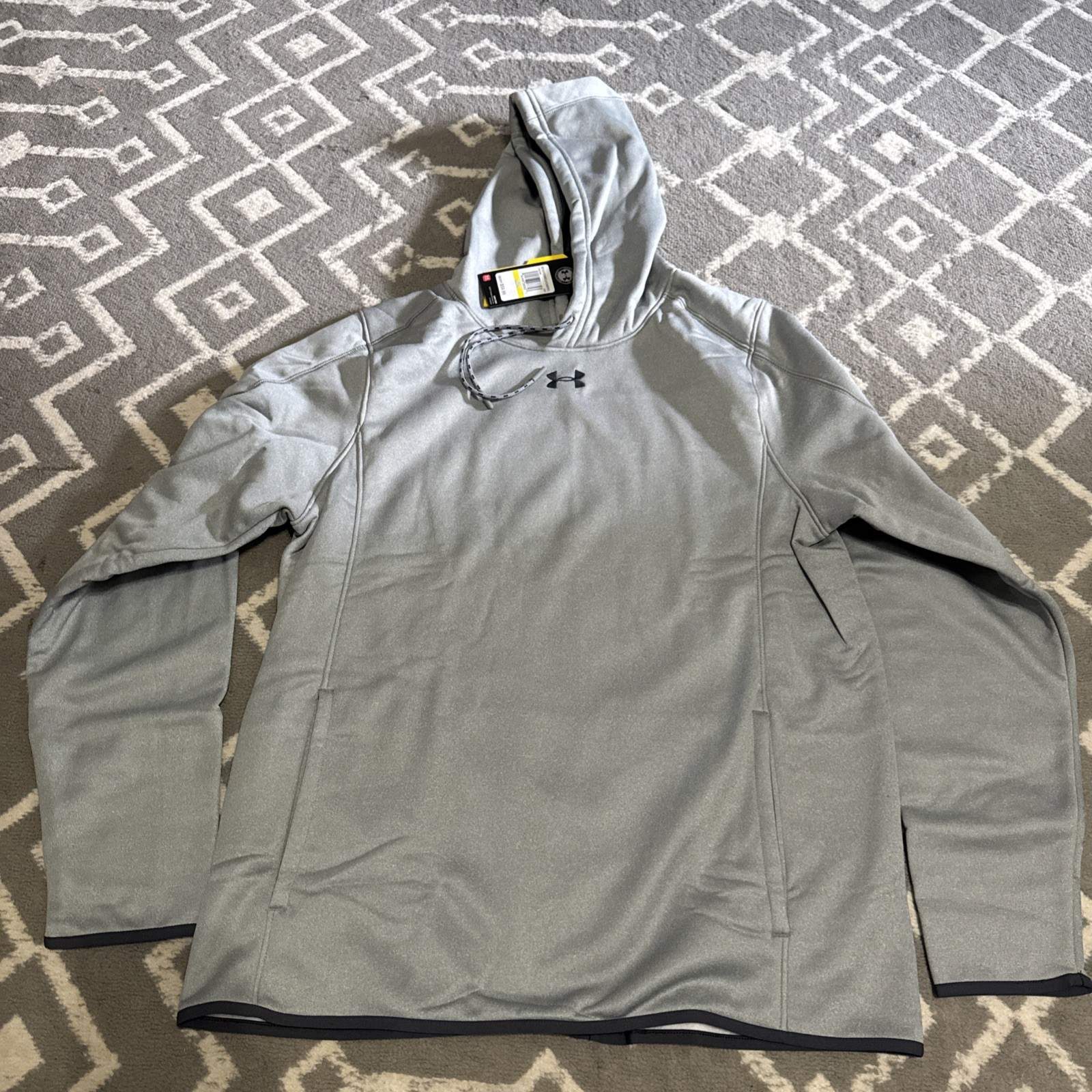 Under Armour Men’s True Grey Heather UA Double Threat Hoodie