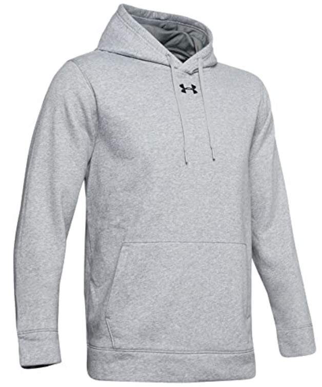 Under Armour UA Men’s Hustle Fleece Hoodie XL True Gray Heather NWT Sweatshirt