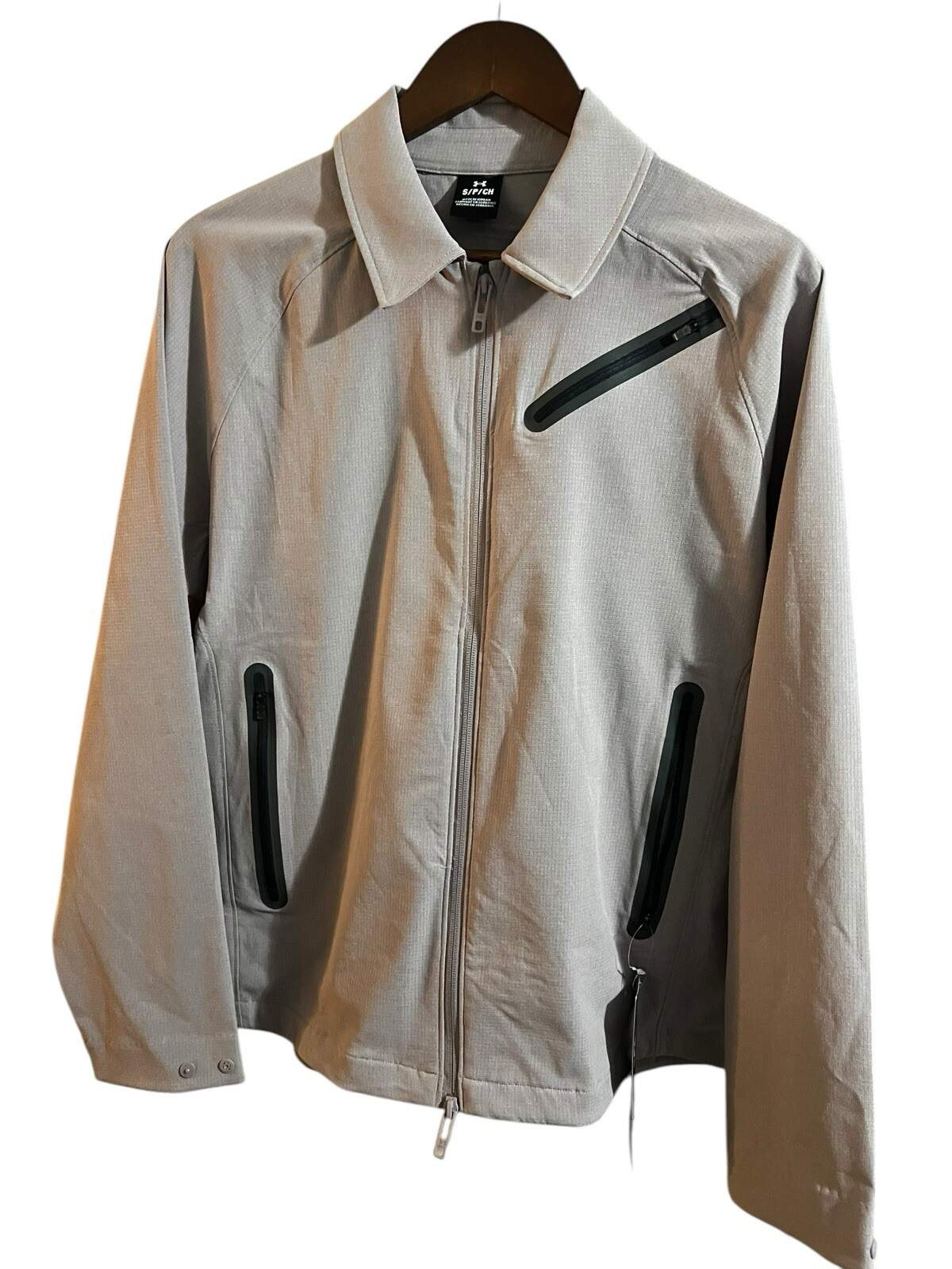 Under Armour Men’s UA Unstoppable Vent Jacket Grey Full Zip Size Small NWT