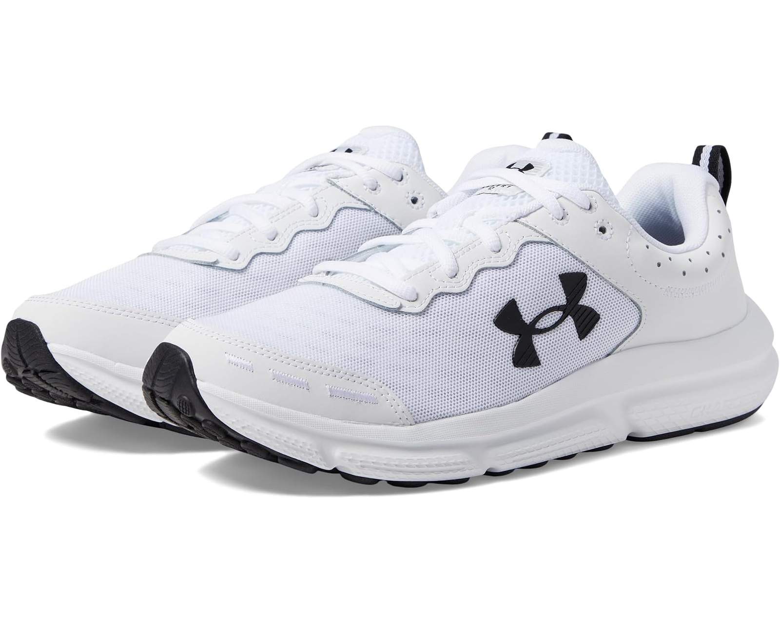 Under Armour Charged Assert 10 Running Shoes White Black 3026175-104
