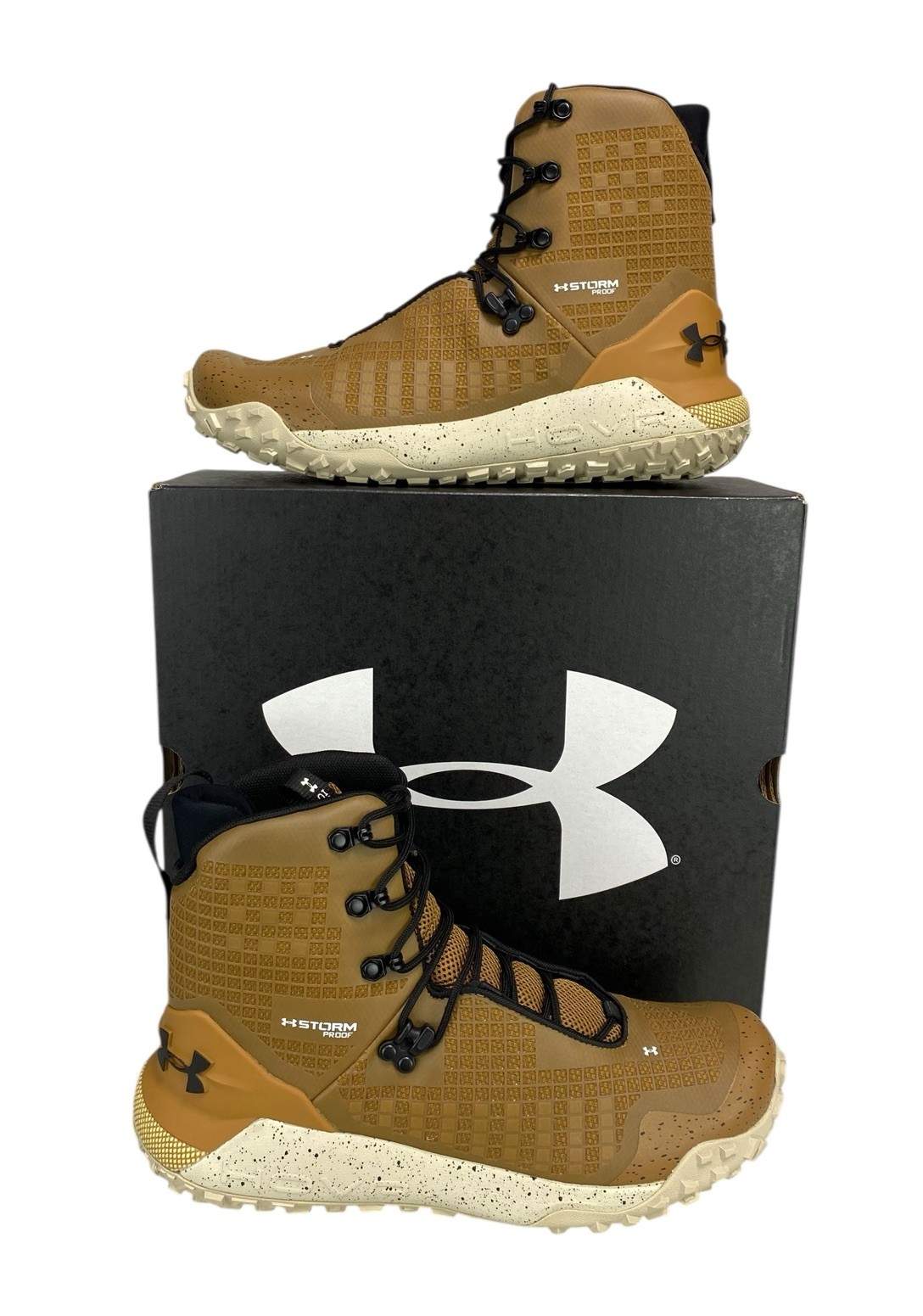 NEW Under Armour UA HOVR Dawn Waterproof 2.0 Boots Brown Mens 3025573-200 NIB