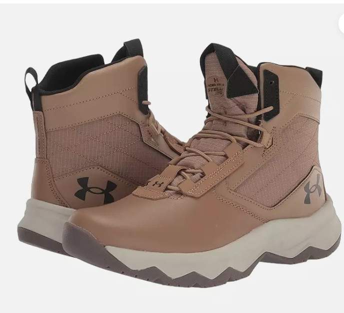 Men’s Under Armour Stellar G2 6″ Tactical Boots 3025578-200 Light Brown