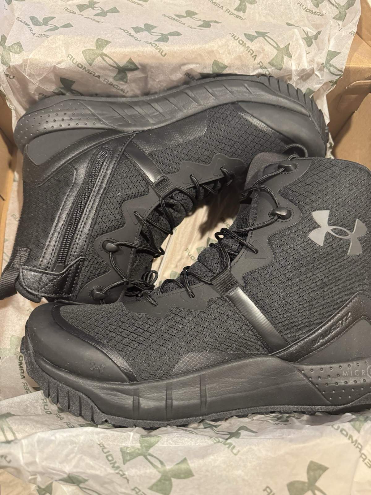 Men’s Under Armour Micro G Valsetz Zip 3023748-001 Tactical Combat Hiking Boots
