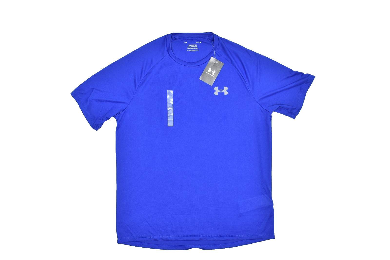 NEW Under Armour UA Tech 2.0 Short Sleeve T-Shirt Blue Loose Fit Size L