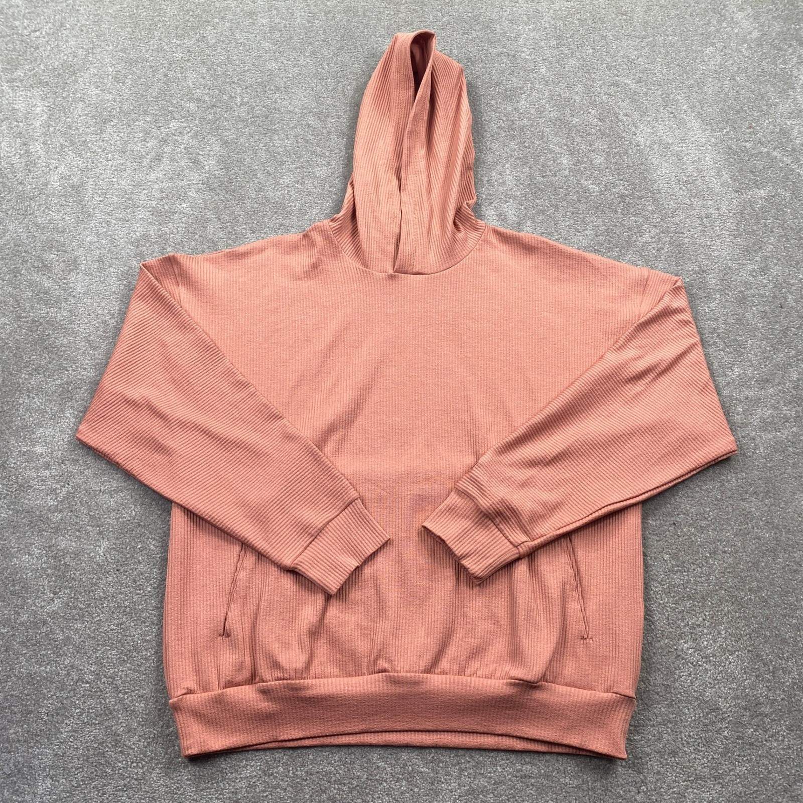 Under Armour Mens UA Journey Ribbed Hoodie Pink Pullover Sweatshirt