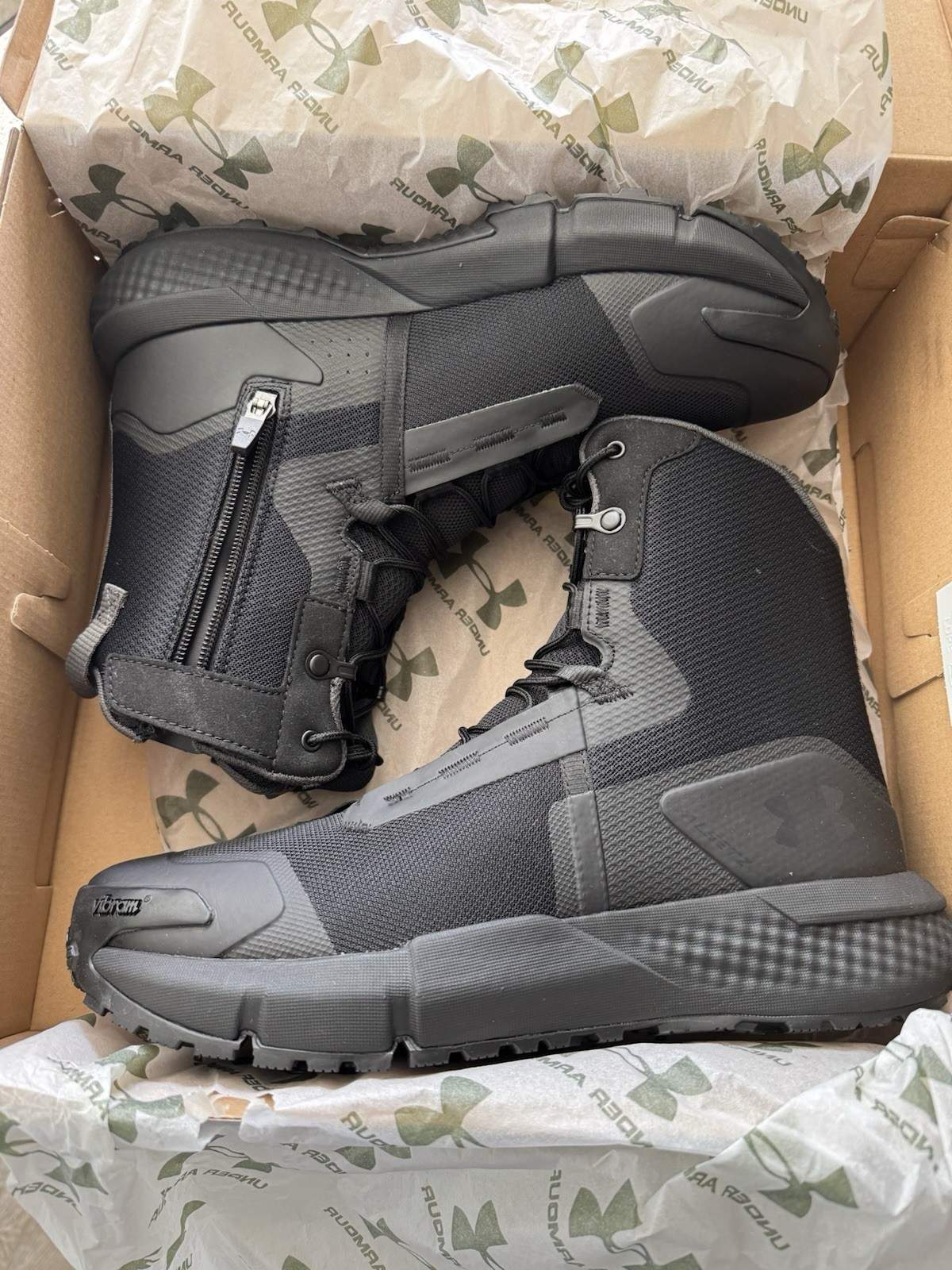Under Armour UA Charged Valsetz Zip Men’s Tactical Duty Boots Size 10D Black
