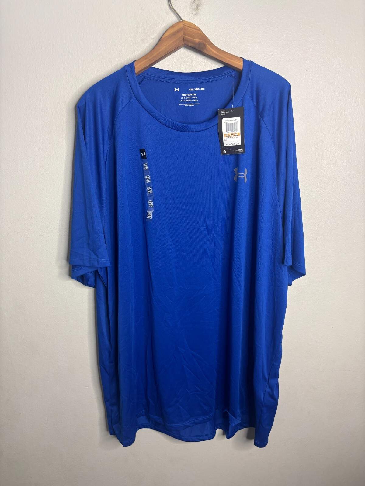Under Armour The Tech 2.0 Tee Blue Men’s Loose Short Sleeve T- Shirt 6253
