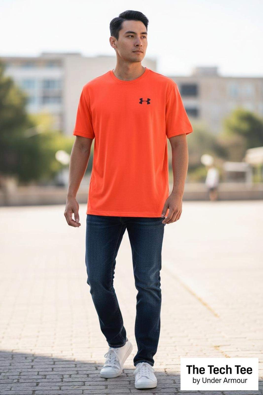 Under Armour The Tech Tee Men’s Short Sleeve T-Shirt Orange